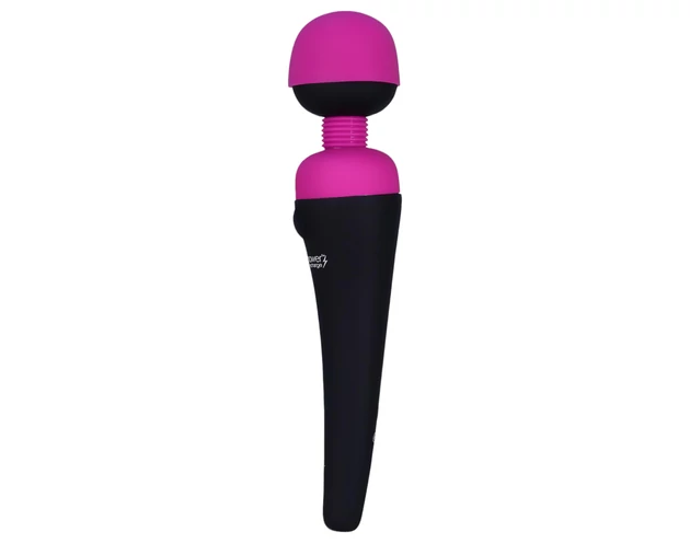 PalmPower Wand - akkus masszírozó vibrátor (pink-fekete)