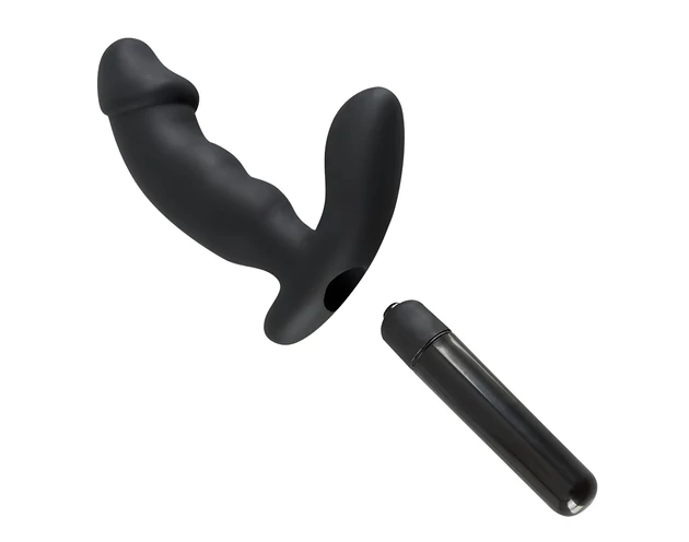 Rebel - péniszes prosztata vibrátor (fekete)
