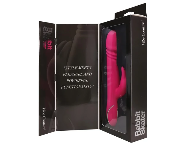 Vibe Couture Rabbit Skater - Nyuszis, lökő vibrátor (pink)