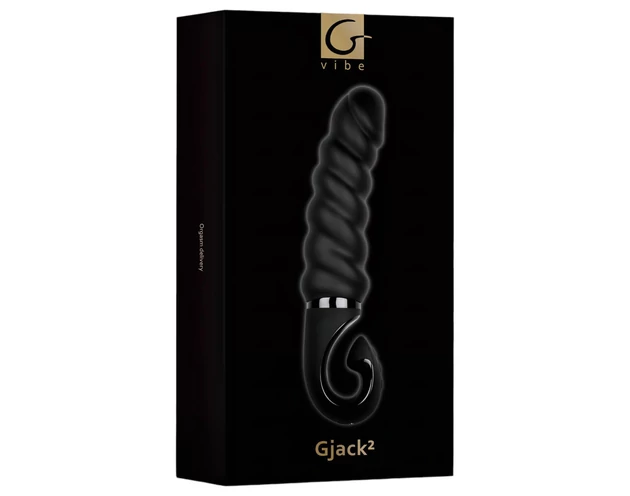 Gvibe G-jack 2- akkus, vízálló szilikon vibrátor (fekete)