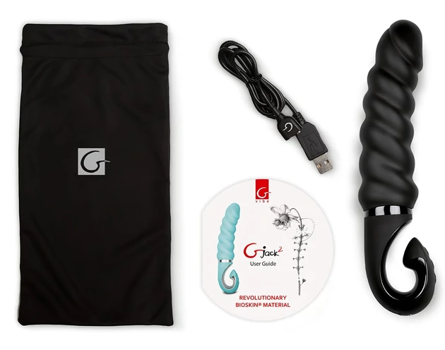 Gvibe G-jack 2- akkus, vízálló szilikon vibrátor (fekete)
