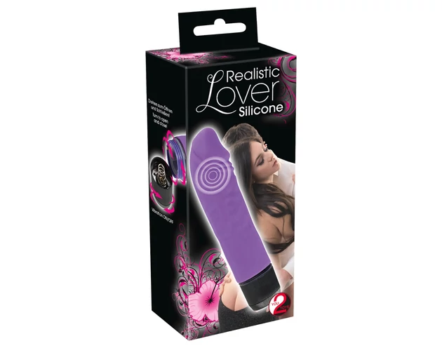 You2Toys - Silicone Lover - realisztikus vibrátor (lila)