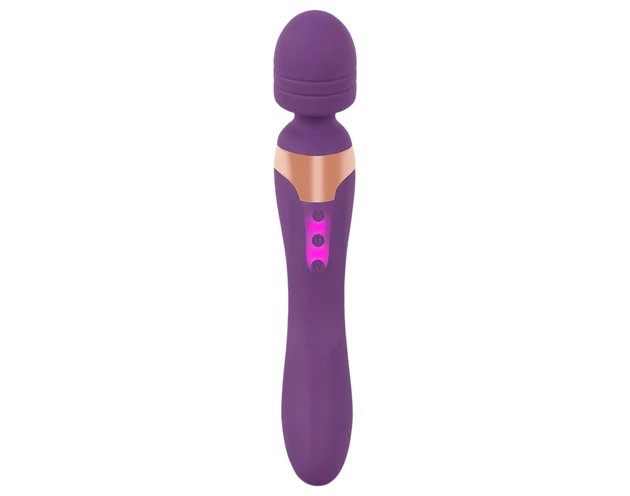 Javida Double - masszírozó vibrátor (lila)