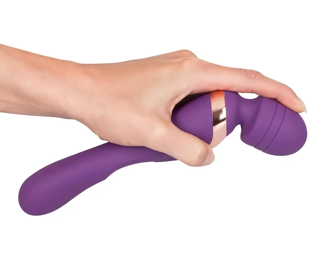 Javida Double - masszírozó vibrátor (lila)