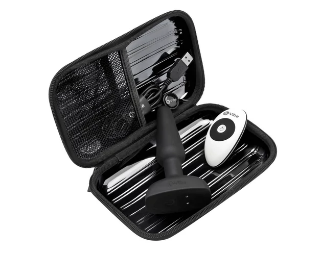 b-Vibe trio - 3 motoros anál vibrátor (fekete)