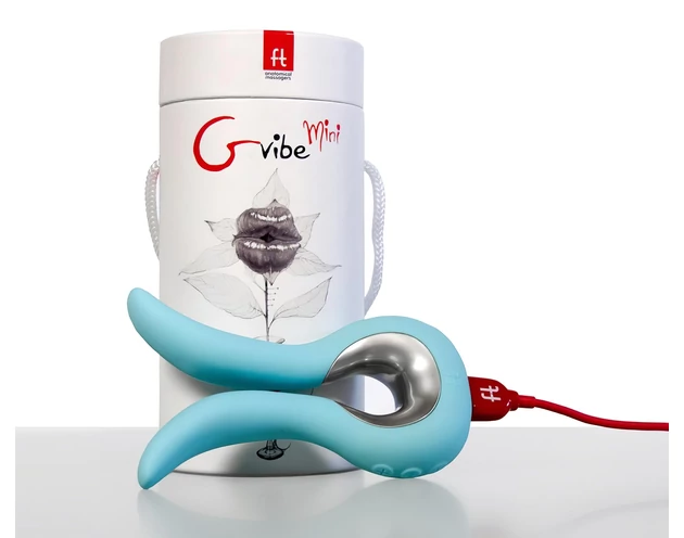 G-vibe Mini - USB-s szilikon vibrátor (menta)