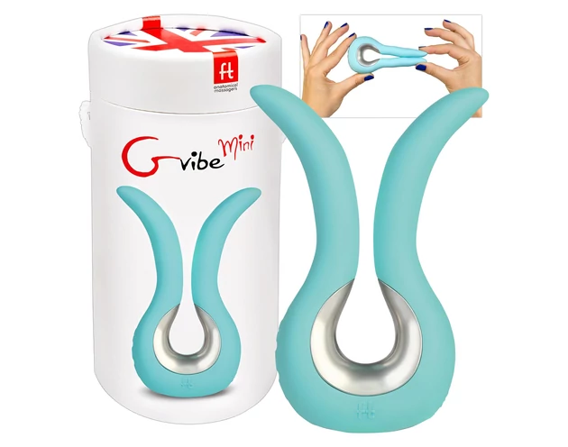 G-vibe Mini - USB-s szilikon vibrátor (menta)