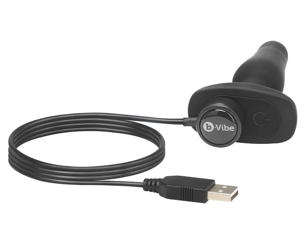 b-Vibe Novice - kezdő anál vibrátor (fekete)