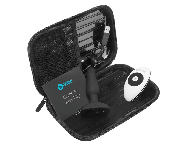 b-Vibe Novice - kezdő anál vibrátor (fekete)