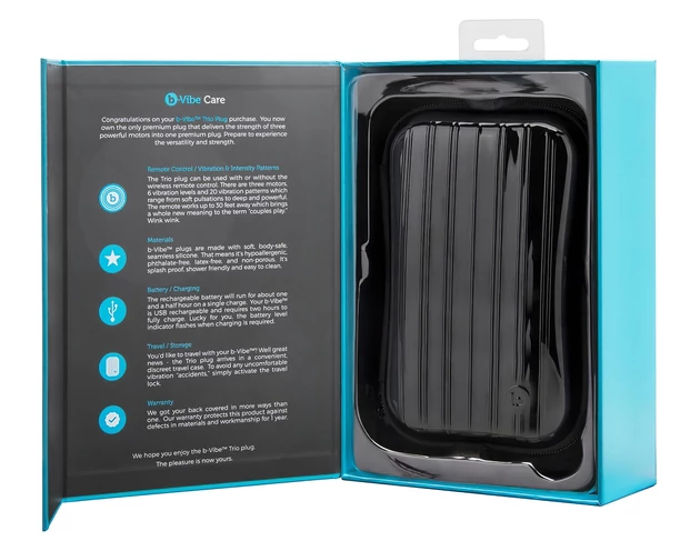 b-Vibe Novice - kezdő anál vibrátor (fekete)