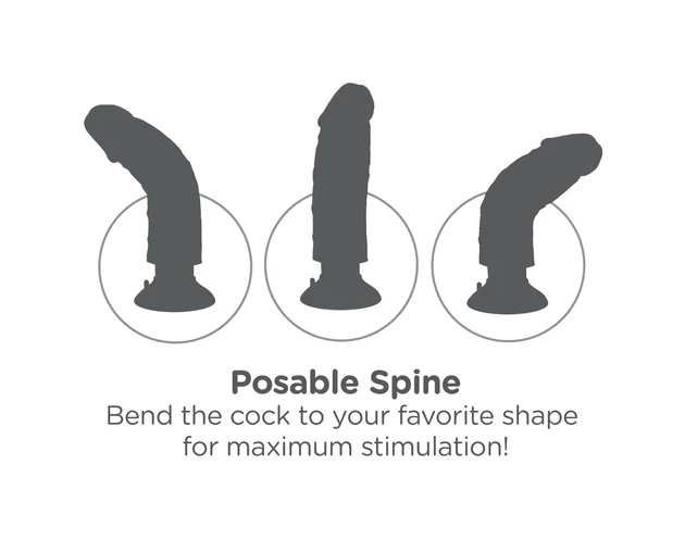 King Cock 7 tapadókorongos vibrátor (18 cm) - natúr