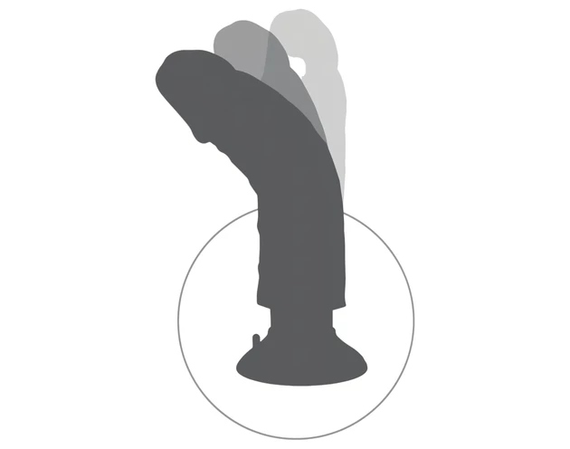 King Cock 7 tapadókorongos vibrátor (18 cm) - natúr