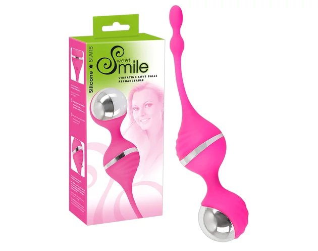 SMILE Love Ball - vibrációs gésagolyó (pink)