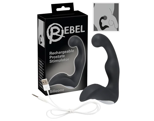 Rebel - akkus prosztata vibrátor (fekete)