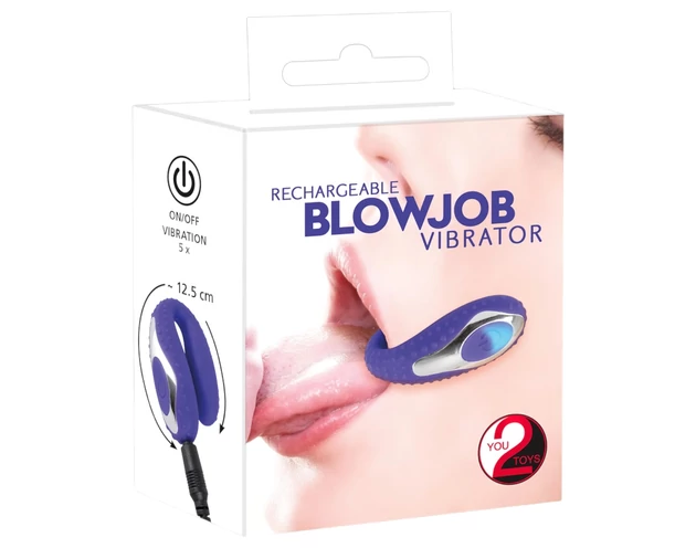 You2Toys - Blowjob - akkus, szilikon szájvibrátor (lila)