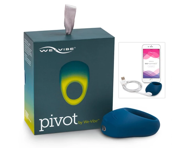 We-Vibe Pivot - akkus, vibrációs péniszgyűrű (éjkék)