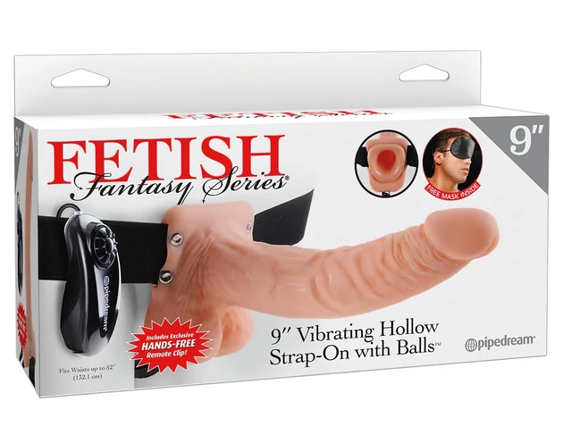 Fetish Strap-on 9 - felcsatolható vibrátor (natúr)