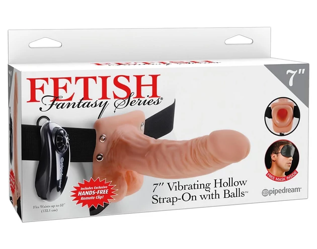Fetish Strap-on 7 - felcsatolható vibrátor (natúr)