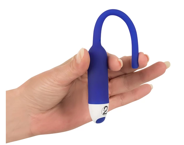 You2Toys - DILATOR - üreges szilikon húgycsővibrátor - kék (7mm)