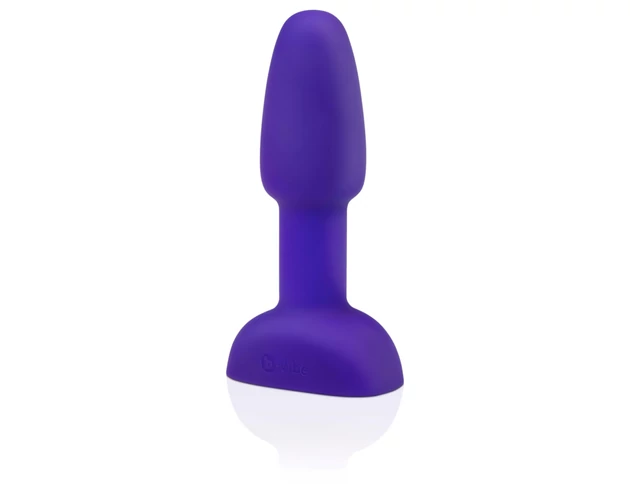 b-Vibe Rimming - forgó gyöngyös anál vibrátor (lila)