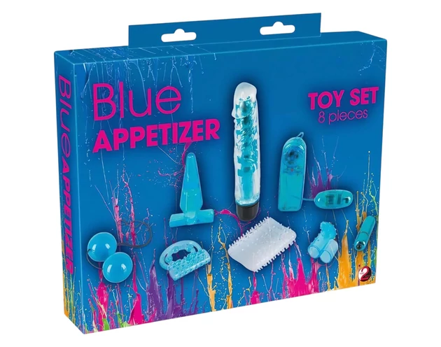 You2Toys - Blue Appetizer - vibrátoros készlet (8 részes)
