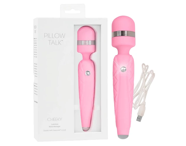 Pillow Talk Cheeky Wand - akkus masszírozó vibrátor (pink)