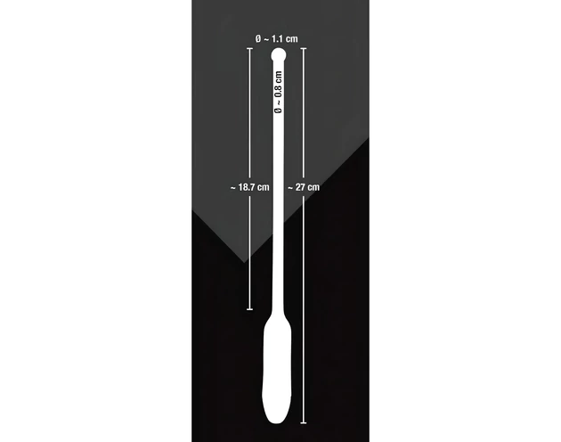 You2Toys DILATOR - szilikon húgycső vibrátor - fekete (8-11mm)