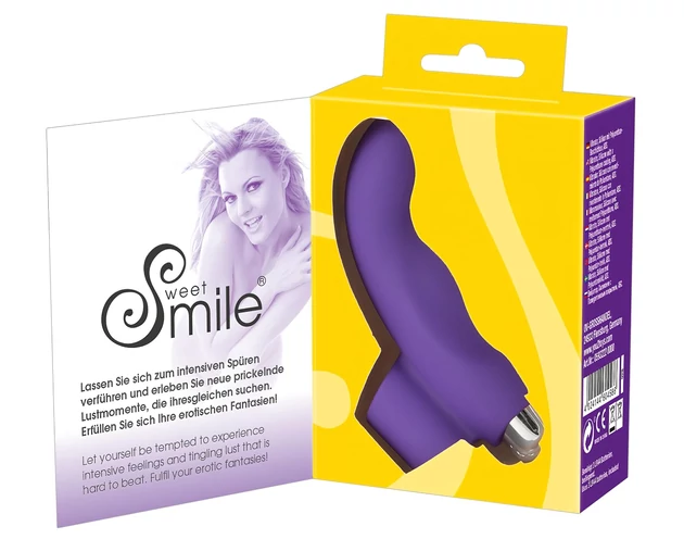 SMILE Finger - hullámos, szilikon ujjvibrátor (lila)