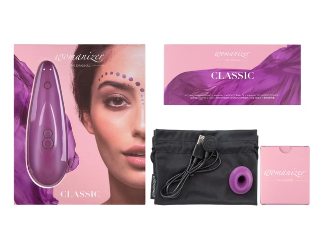 Womanizer Classic - vízálló csiklóizgató (lila)