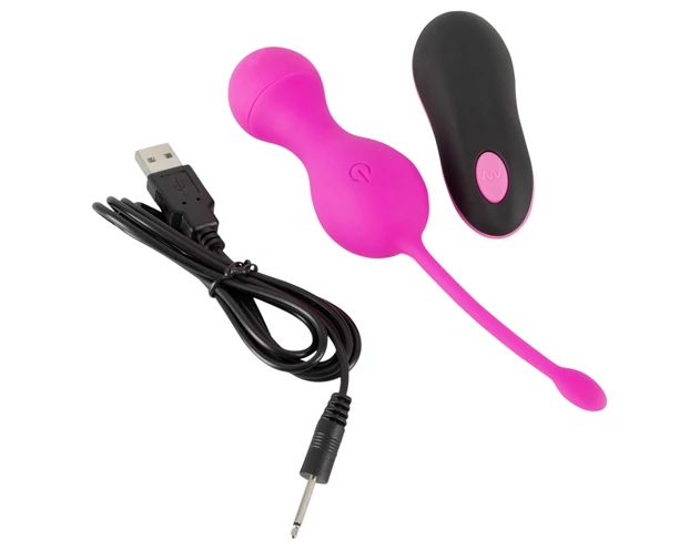 SMILE Love Balls - akkus, rádiós vibrációs tojás (pink)