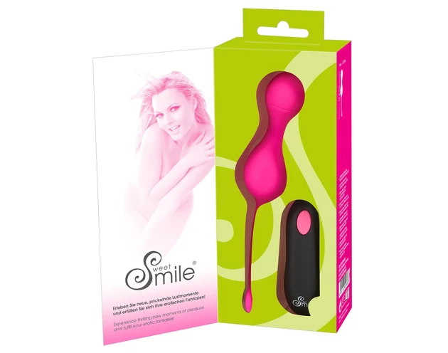 SMILE Love Balls - akkus, rádiós vibrációs tojás (pink)