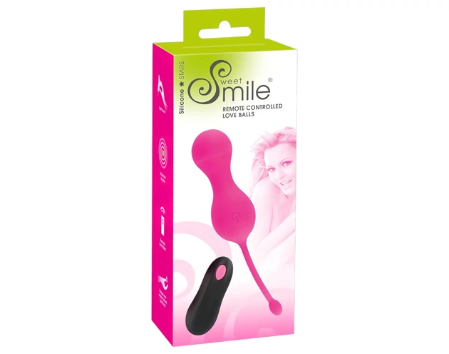 SMILE Love Balls - akkus, rádiós vibrációs tojás (pink)