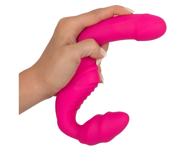 Double2Teaser - felcsatolható vibrátor tartópánt nélkül (pink)