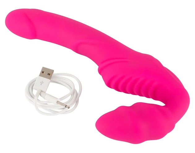 Double2Teaser - felcsatolható vibrátor tartópánt nélkül (pink)