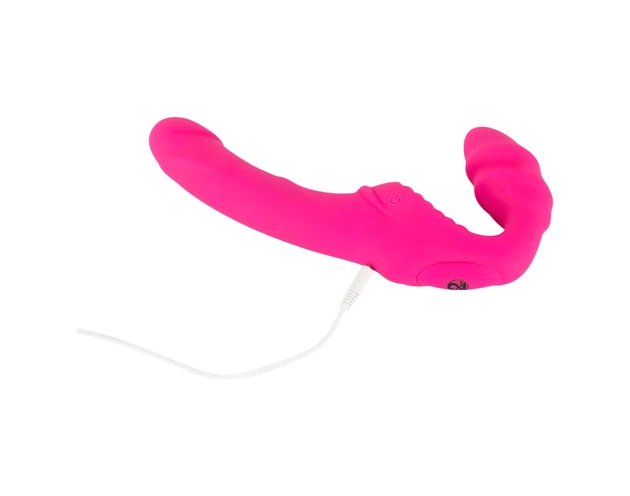 Double2Teaser - felcsatolható vibrátor tartópánt nélkül (pink)