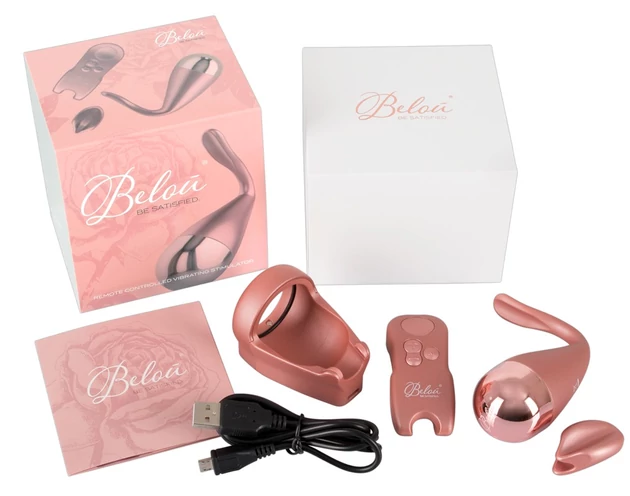 Belou - vibrációs tojás és csiklóvibrátor egyben (rose gold)