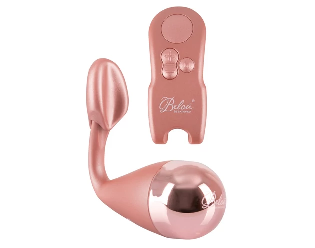 Belou - vibrációs tojás és csiklóvibrátor egyben (rose gold)