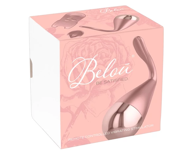 Belou - vibrációs tojás és csiklóvibrátor egyben (rose gold)