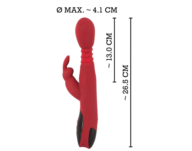 You2Toys Massager - lökő-forgó, melegítő G-pont vibrátor (piros)