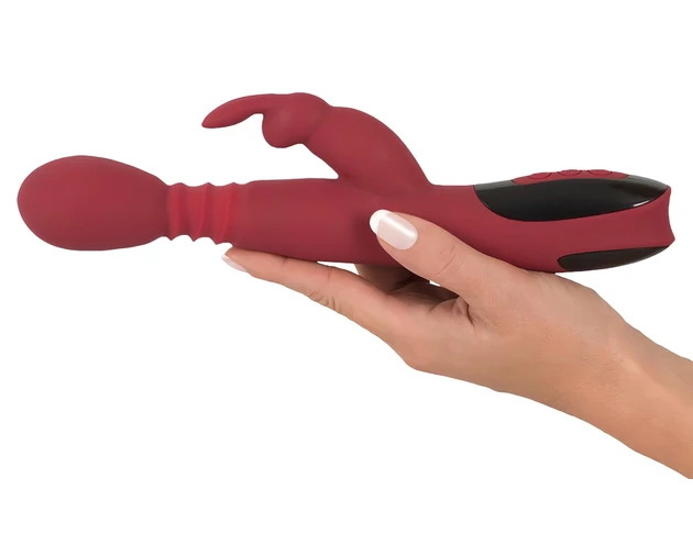 You2Toys Massager - lökő-forgó, melegítő G-pont vibrátor (piros)