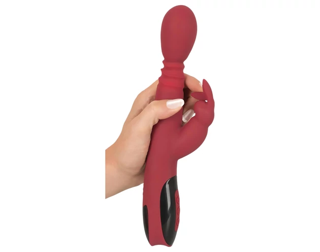You2Toys Massager - lökő-forgó, melegítő G-pont vibrátor (piros)