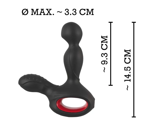 You2Toys Massager - forgó, melegítő prosztata vibrátor (fekete)
