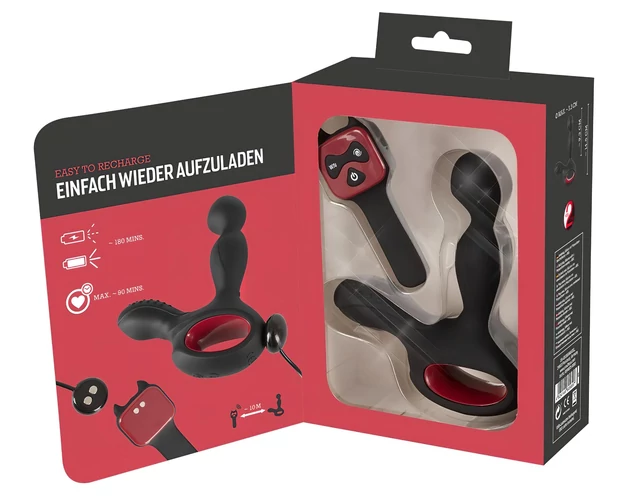 You2Toys Massager - forgó, melegítő prosztata vibrátor (fekete)