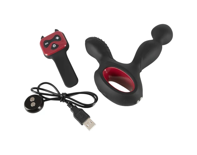 You2Toys Massager - forgó, melegítő prosztata vibrátor (fekete)