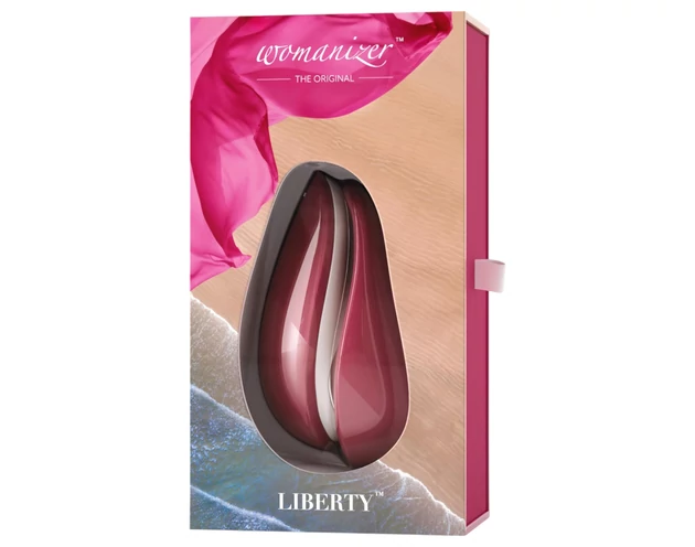 Womanizer Liberty - akkus léghullámos csiklóizgató (vörös)
