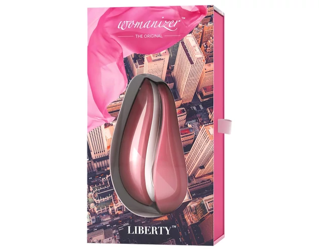 Womanizer Liberty - akkus léghullámos csiklóizgató (pink)