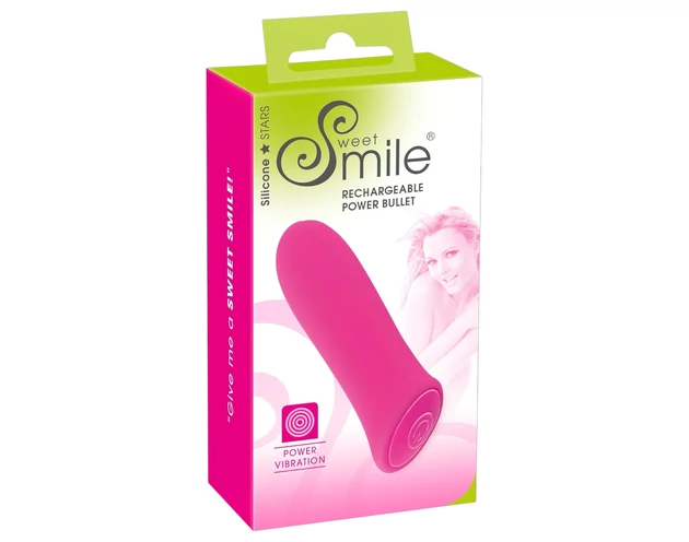 SMILE Power Bullet - akkus, extra erős kis rúdvibrátor (pink)