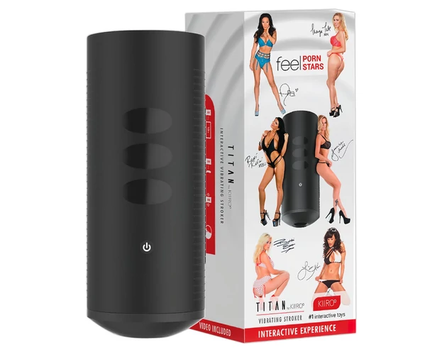 Kiiroo Titan Experience - akkus interaktív maszturbátor (fekete)