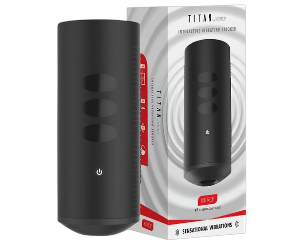 Kiiroo Titan Experience - akkus interaktív maszturbátor (fekete)