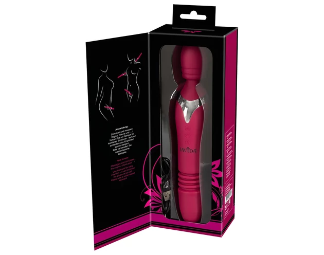 Javida Thrusting - 3in1 masszírozó vibrátor (piros)